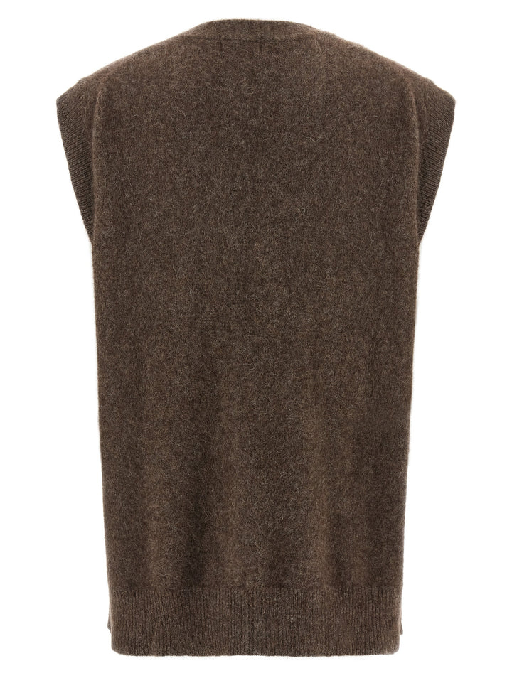 P.A.R.O.S.H. Lacoon Gilet - Brown | 1be66f330b45f8a0f9daafa0fd852553dc6b283e