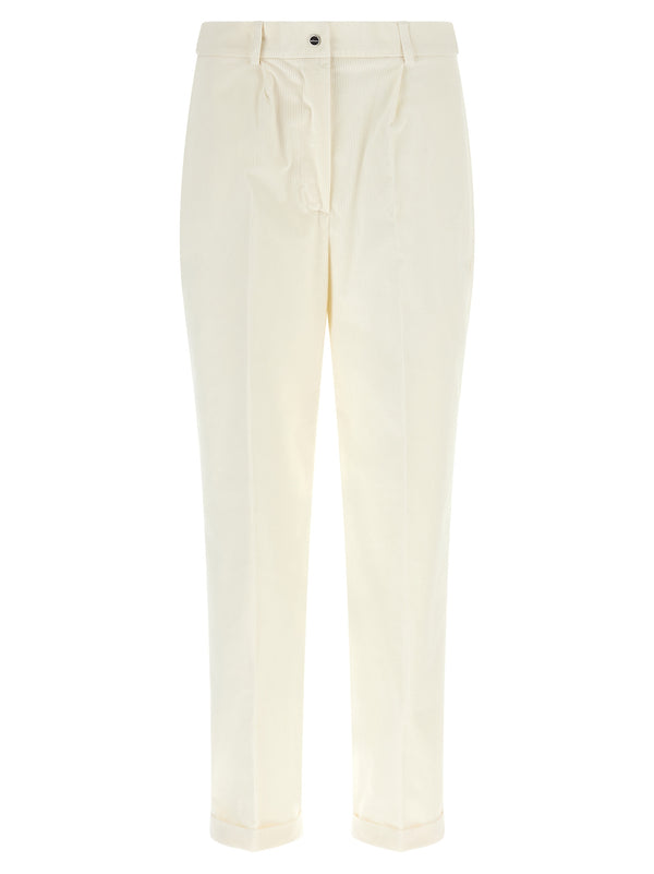 Corduroy Pants White