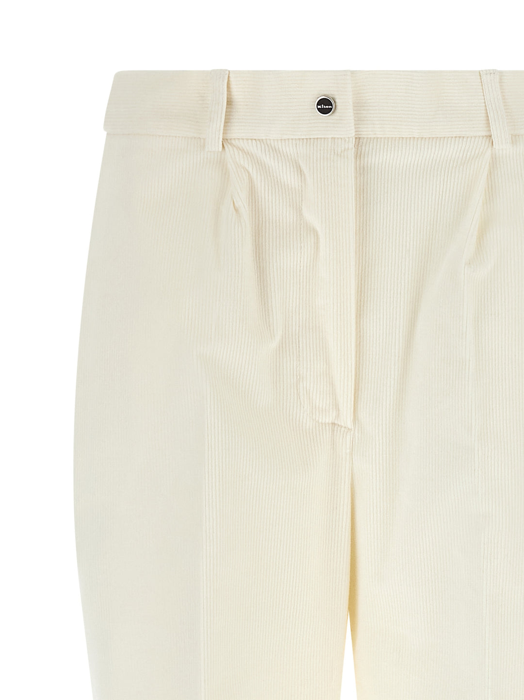 Kiton Corduroy Pants - White | 1b932f1233fa3096a45ee64315cfa0fe8441365f