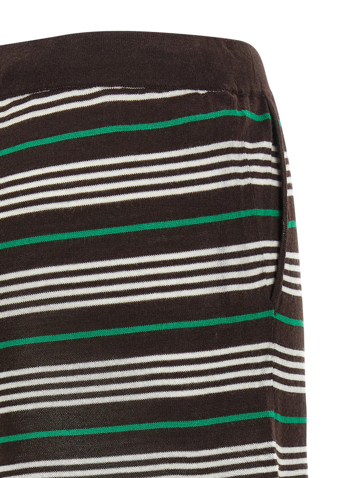 P.A.R.O.S.H. Listripes Bermuda and Short - Brown | 0fb5df92a195cad68cd3c69bbc9507fc56961f04