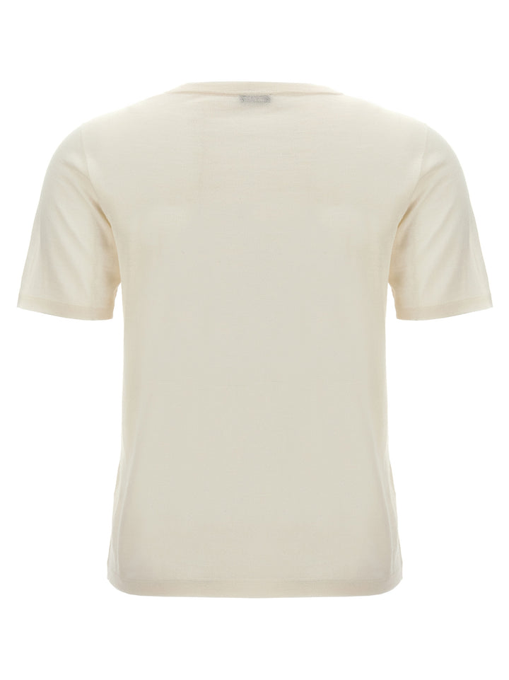 Silk Cashmere T-Shirt White