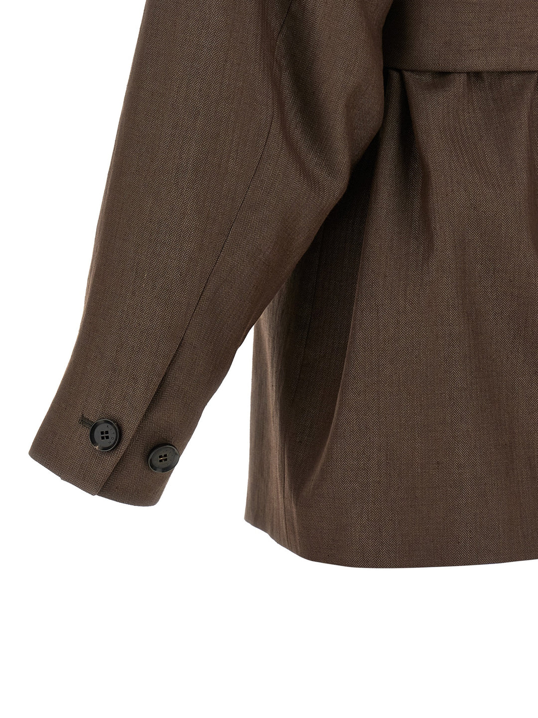Kiton Linen Blend Blazer BlazerS - Brown | 826c49b719685004870e426164be8f548e62c21b