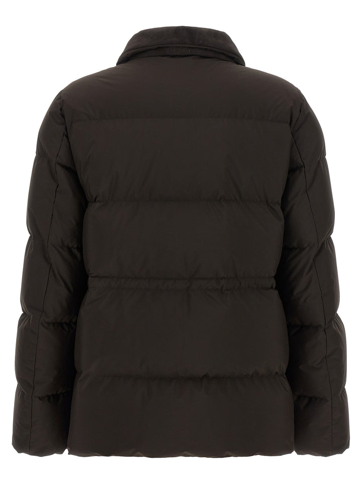 Kiton Drawstring Down Jacket Puffer Jackets - Brown | 0ba60cbdc342adfea9e062643d28caa2cd2a562c