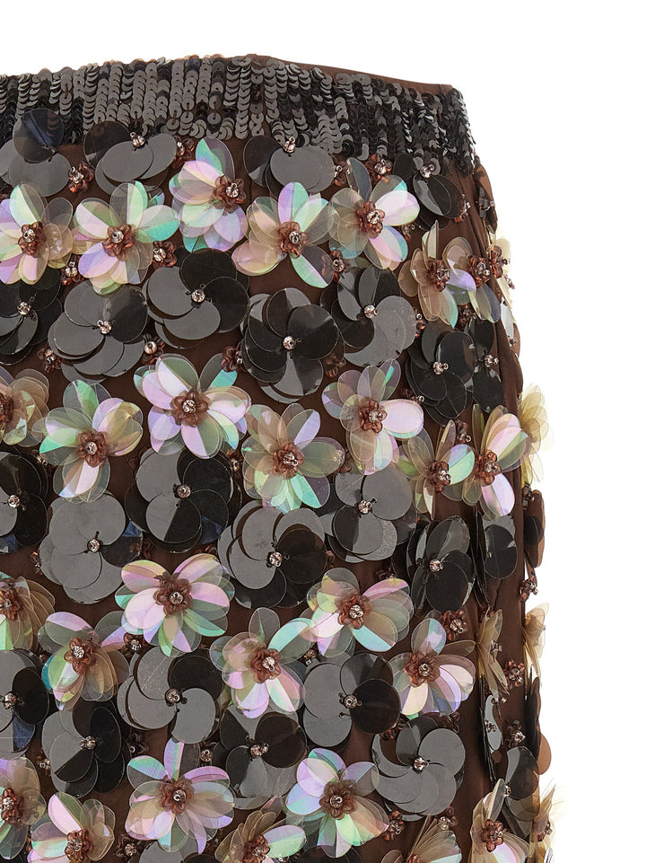 P.A.R.O.S.H. Gym Skirts - Brown | 2efeac4afd62fd81969adf38a2c0cde795641445
