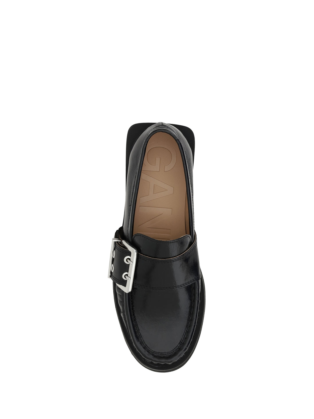 FEMININE BUCKLE LOAFER NAPLACK