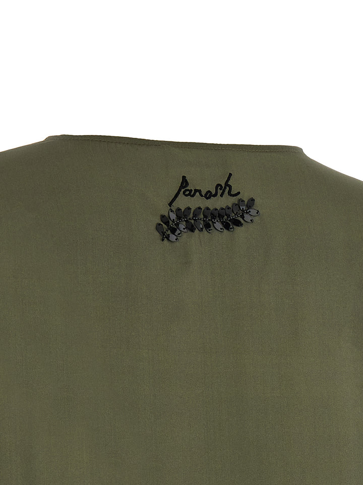 P.A.R.O.S.H. Sunset Dresses - Green | f853c1c87a09d752f376bcc4651f97b5b07335aa