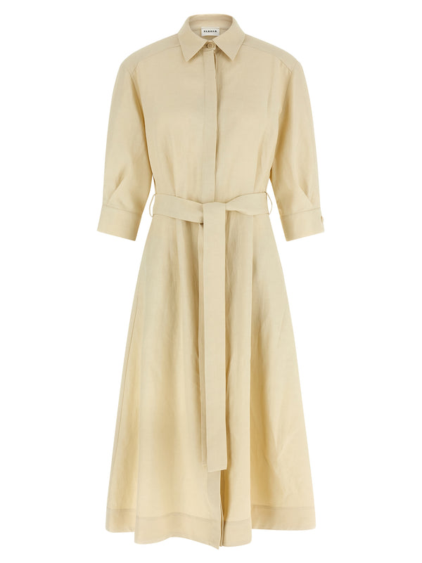 Chemisier Dress Dresses Beige