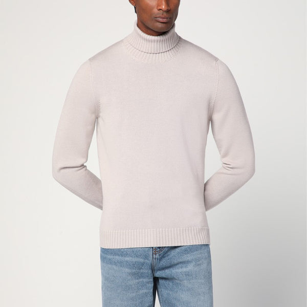 Greige Wool Turtleneck
