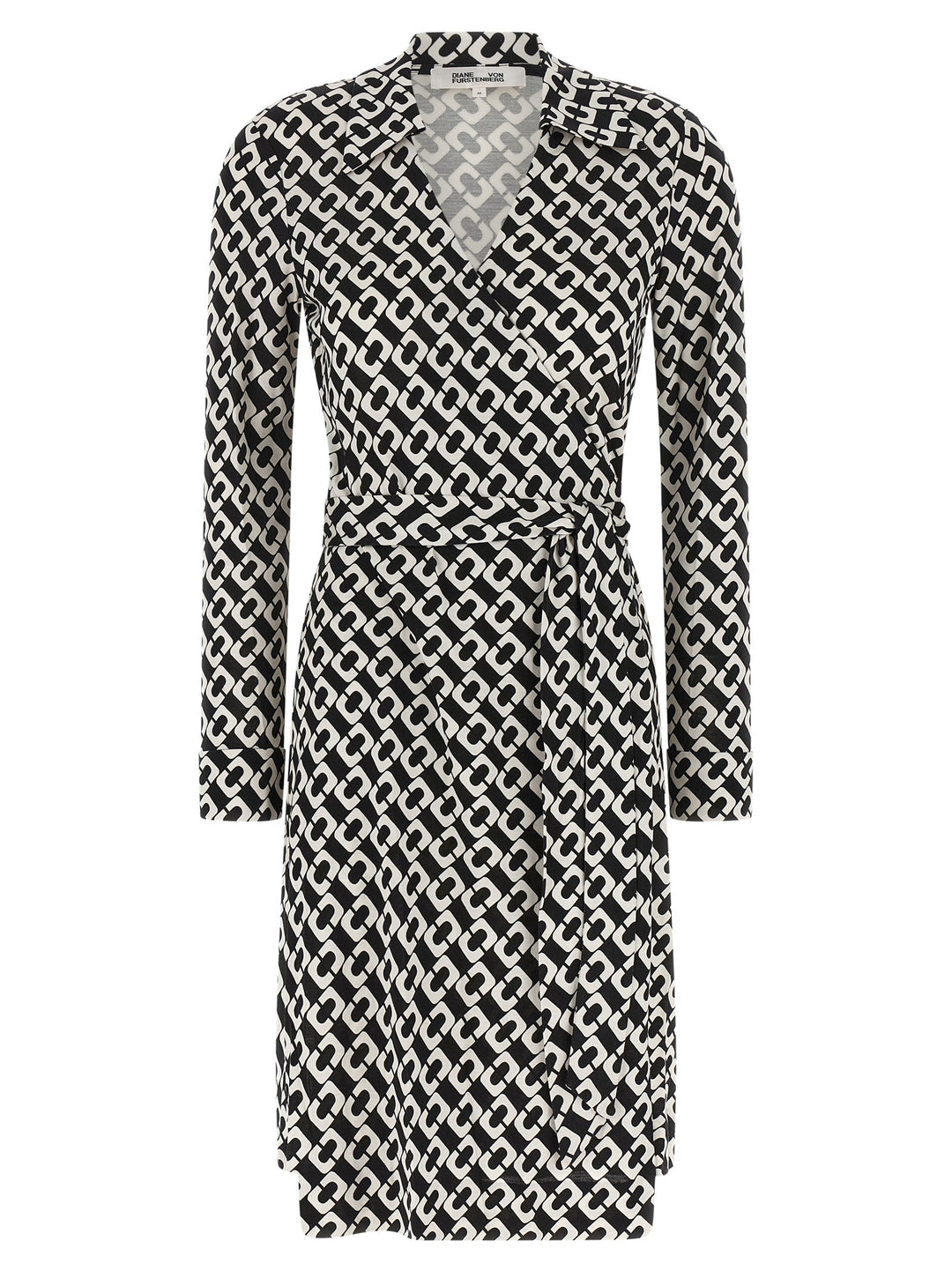 Diane Von Furstenberg New Jean Dresses - White/Black | 193c4affdd32250e8cc631207008dae9fc94cab4