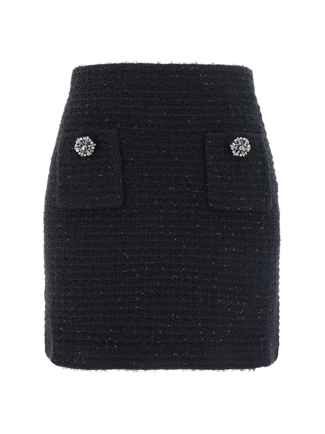 TEXTURED KNIT MINI SKIRT