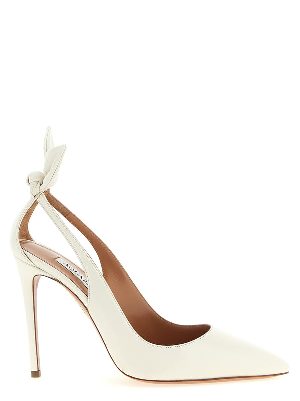 Bow Tie Pumps White