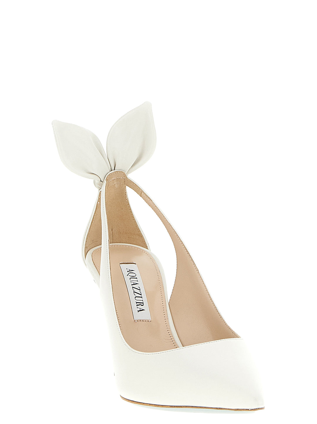 Aquazzura Bow Tie Pumps - White | d48af416ec7ab37a33aa7e67d067d955648eec6e
