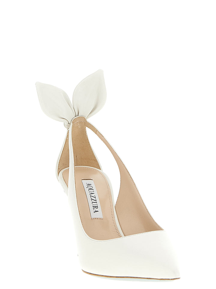 Aquazzura Bow Tie Pumps - White | d48af416ec7ab37a33aa7e67d067d955648eec6e