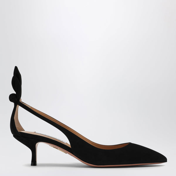 Black Suede Deneuve Pumps