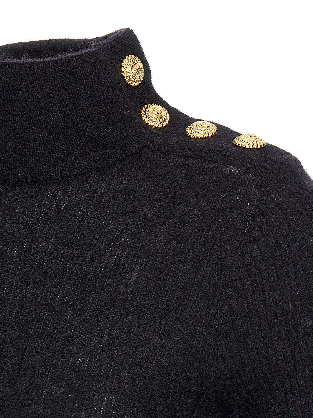 Mohair Button Sweater Sweater, Cardigans Black