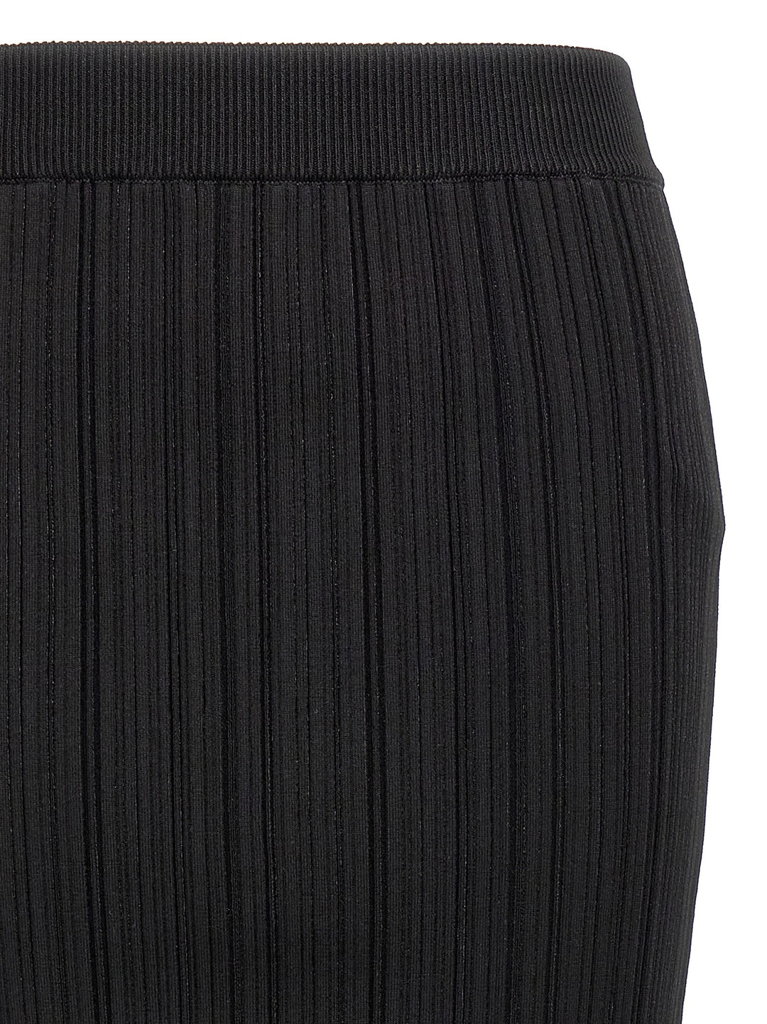 Pleated Midi Skirt Skirts Black