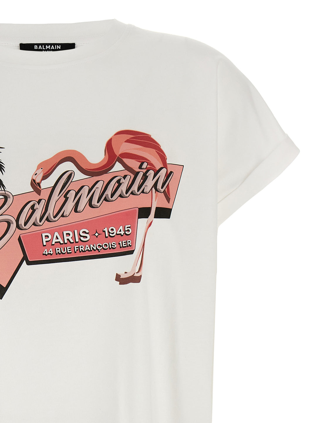 Balmain Flamingo T-Shirt White