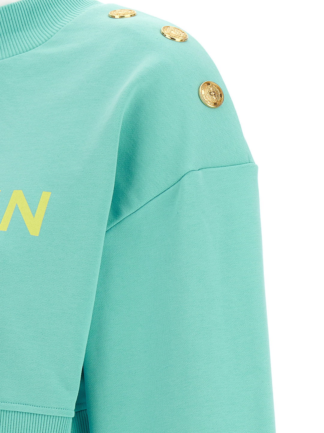 Cropped Sweatshirt Light Blue