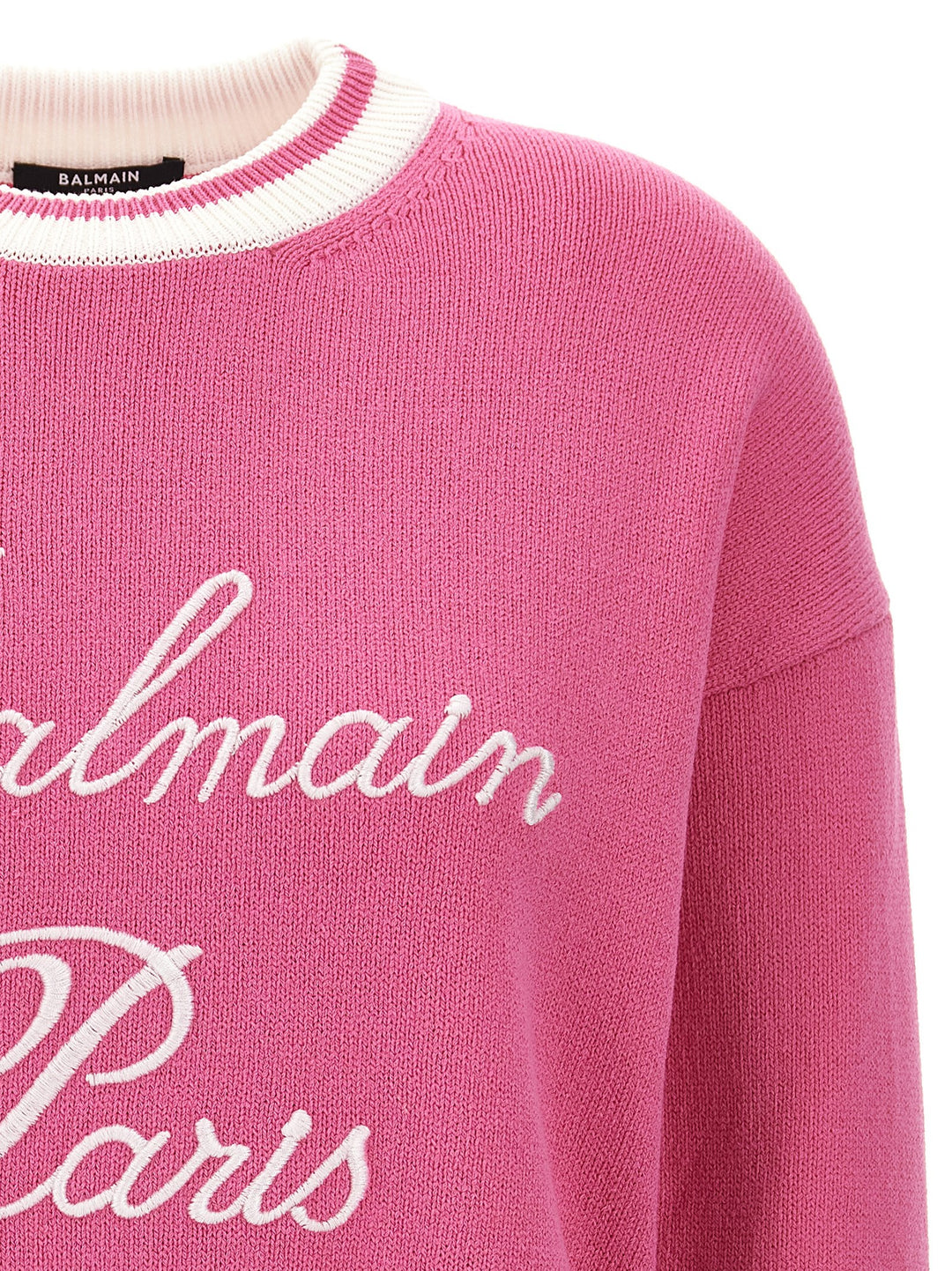 Balmain Signature Sweater, Cardigans Fuchsia