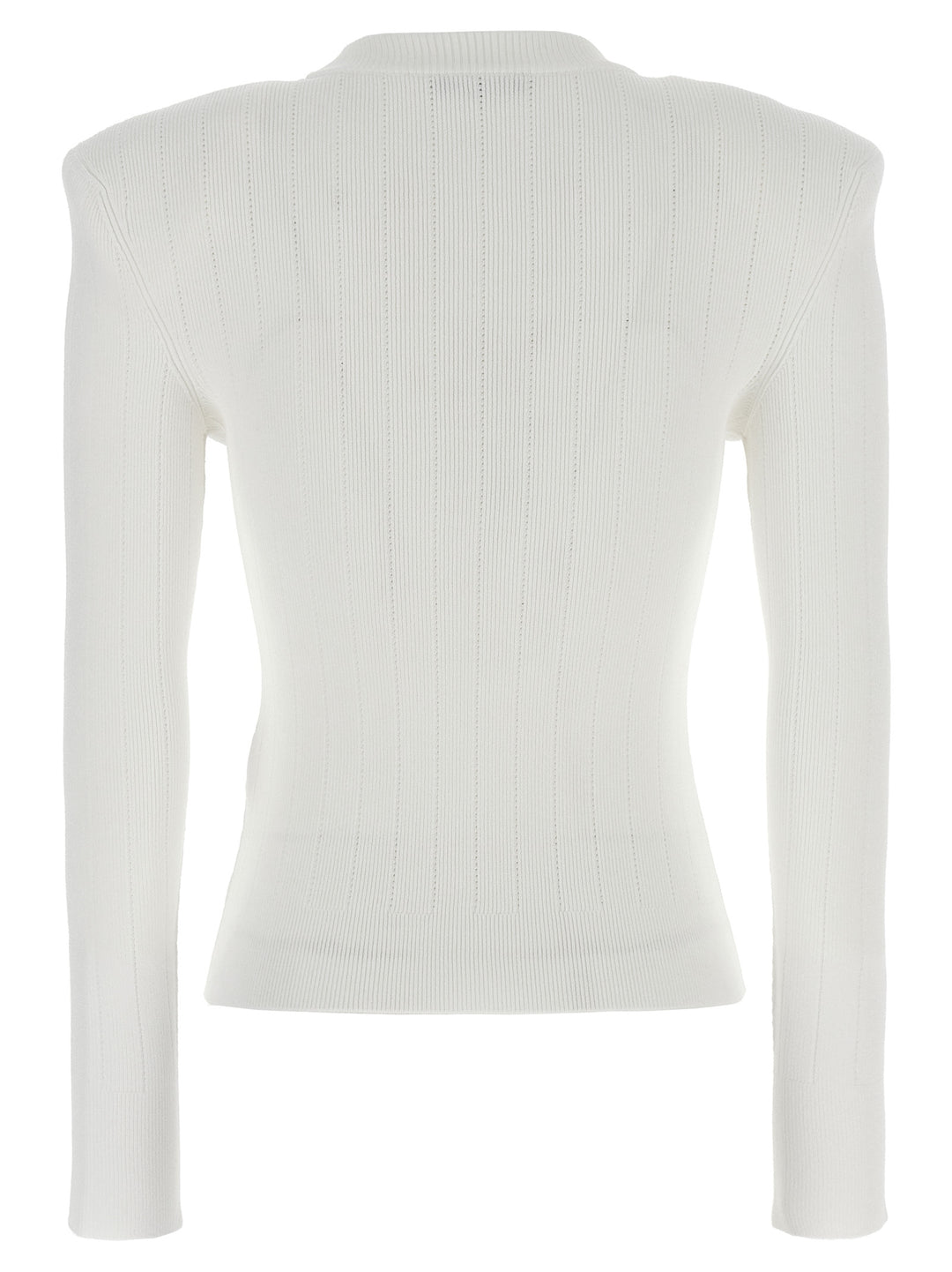 Logo Button Sweater Sweater, Cardigans White