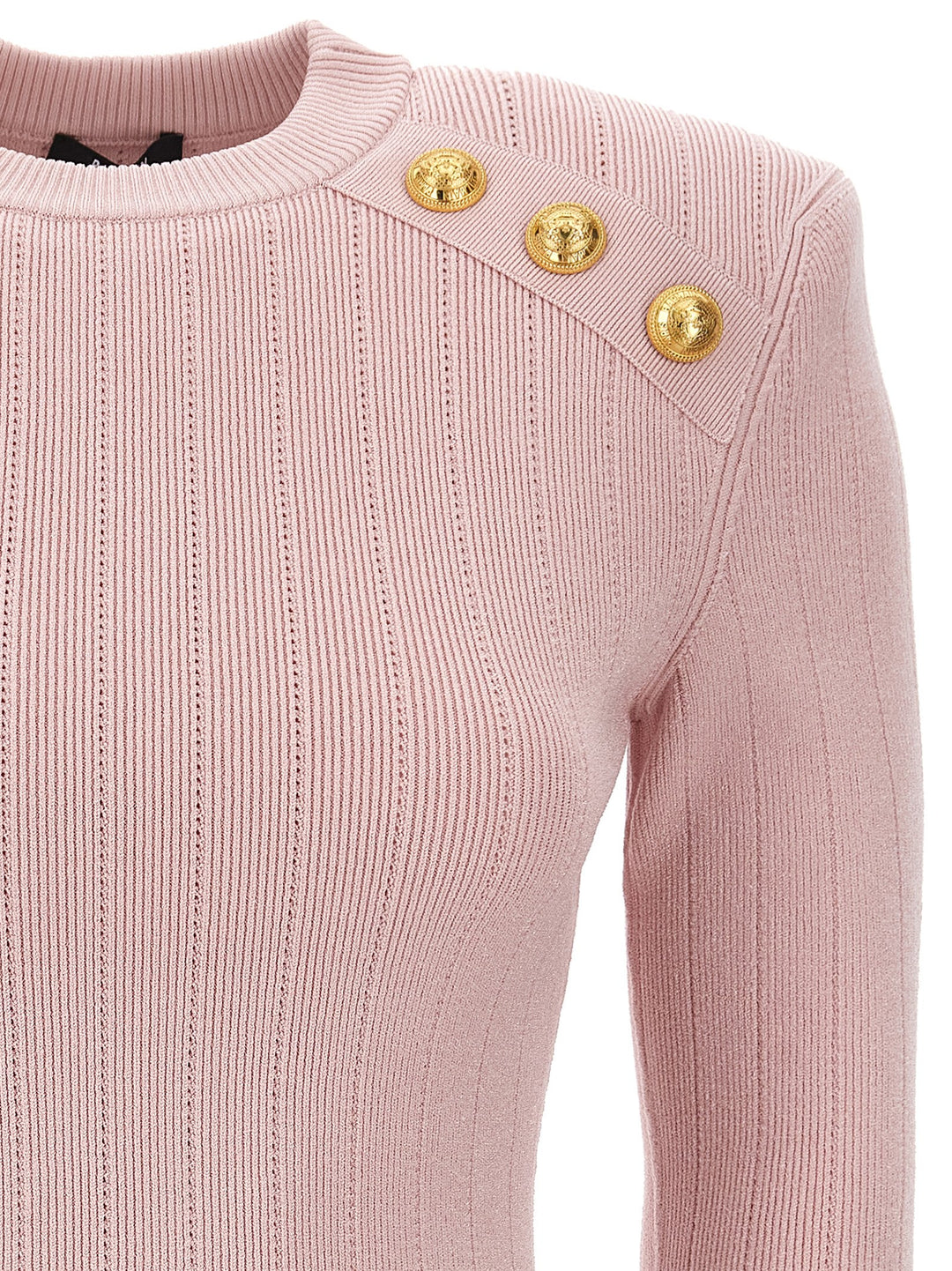 Logo Button Sweater Sweater, Cardigans Pink