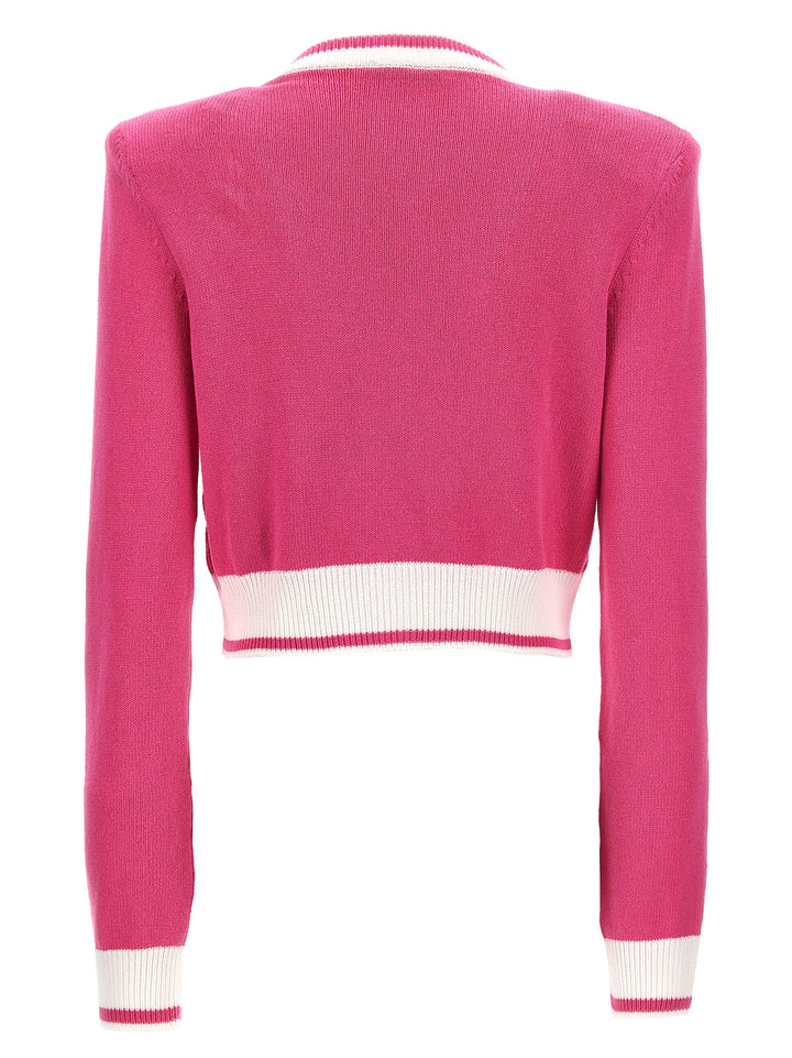 Balmain Signature Sweater, Cardigans Fuchsia