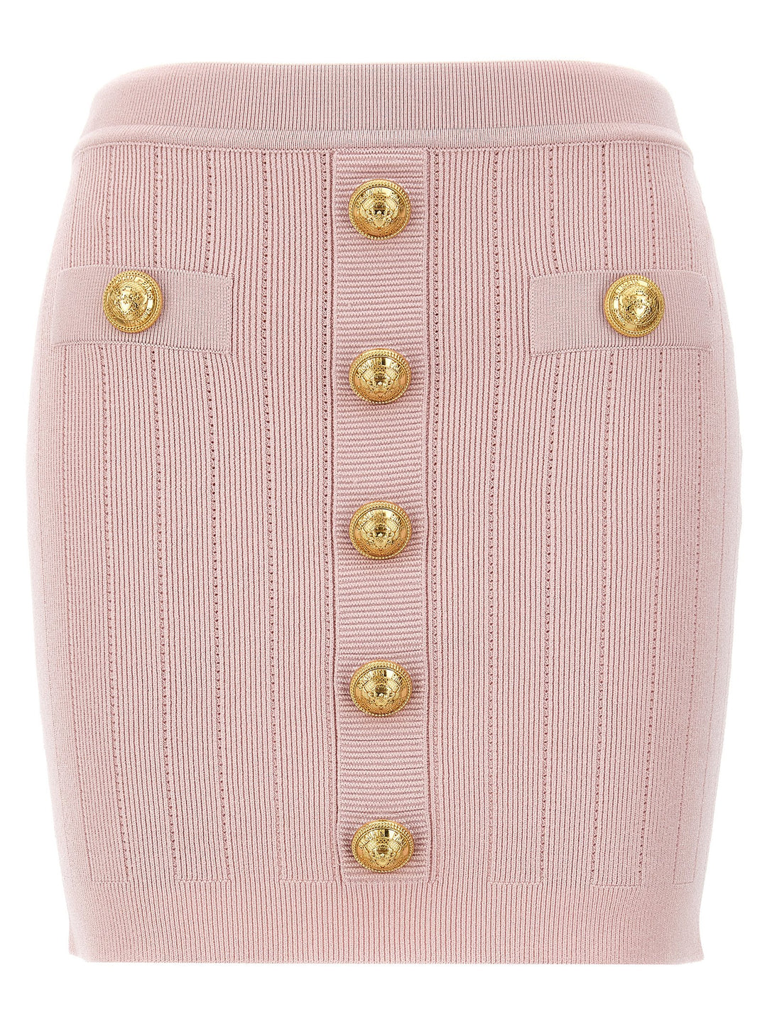 Logo Button Skirt Skirts Pink