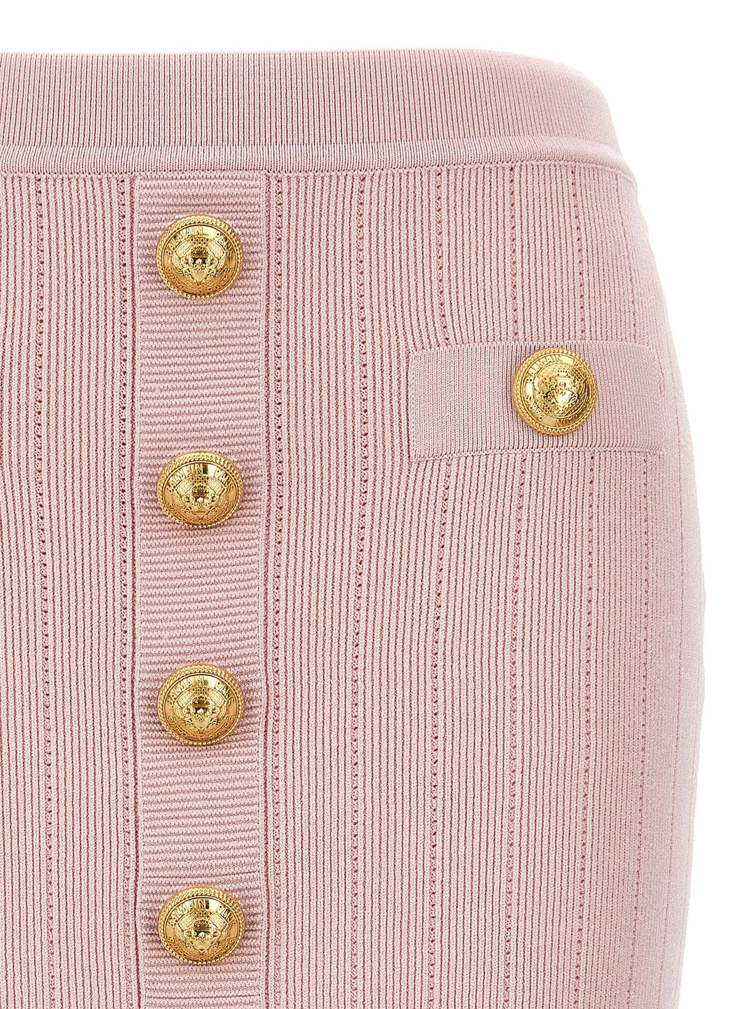 Logo Button Skirt Skirts Pink