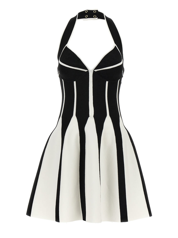 Skater Dress Dresses White/Black