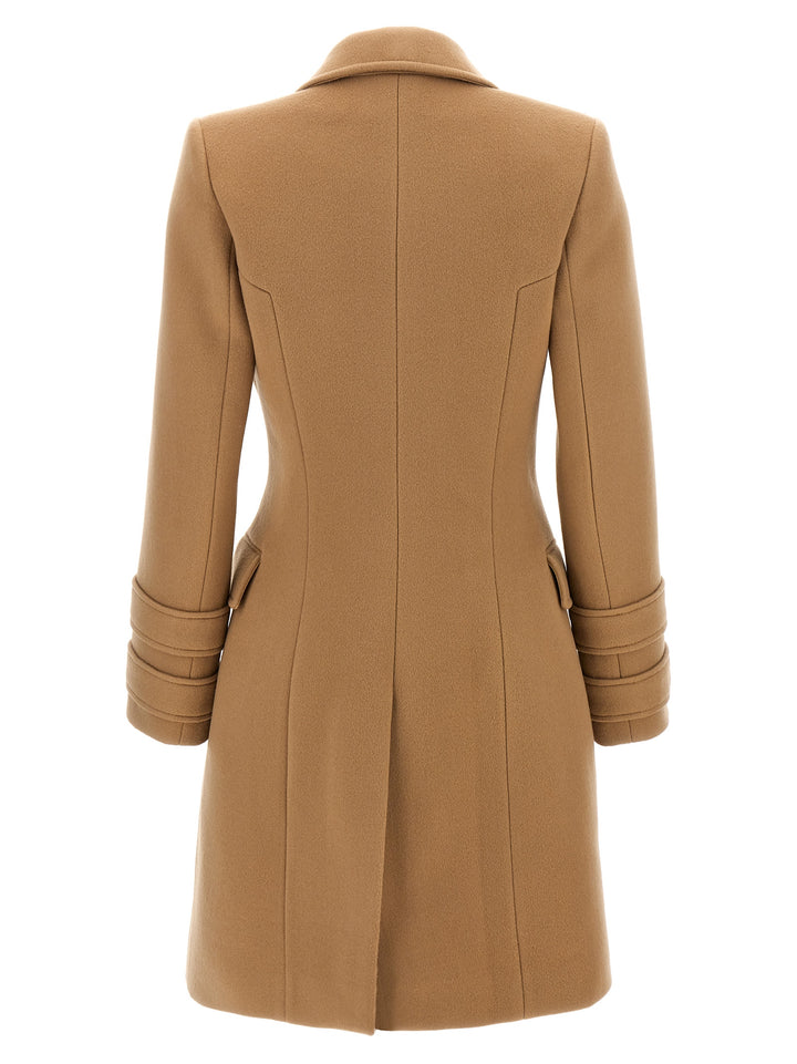 Cashmere Double-Breasted Coat Coats, Trench Coats Beige