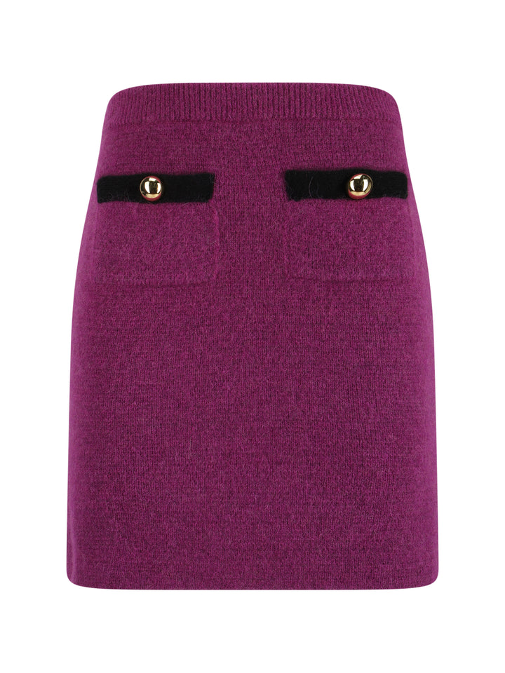 ALPACA KNITTED MINI SKIRT