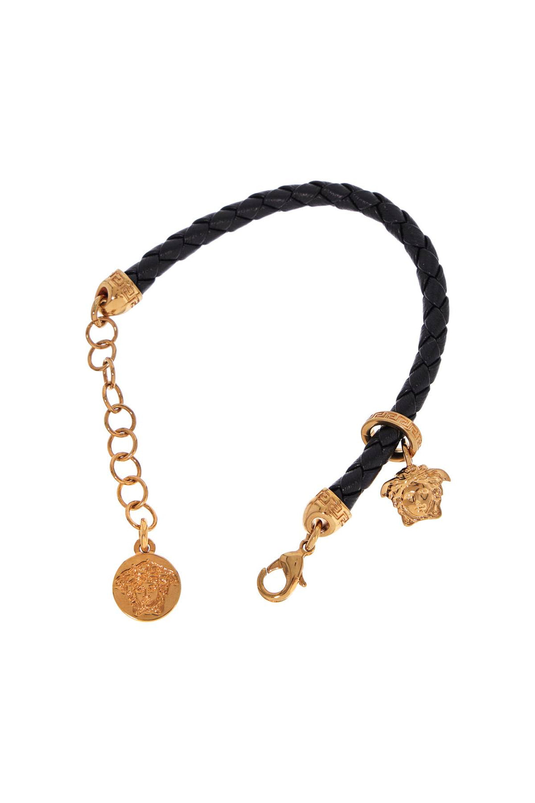 Bracciale In Pelle Con Charm Medusa