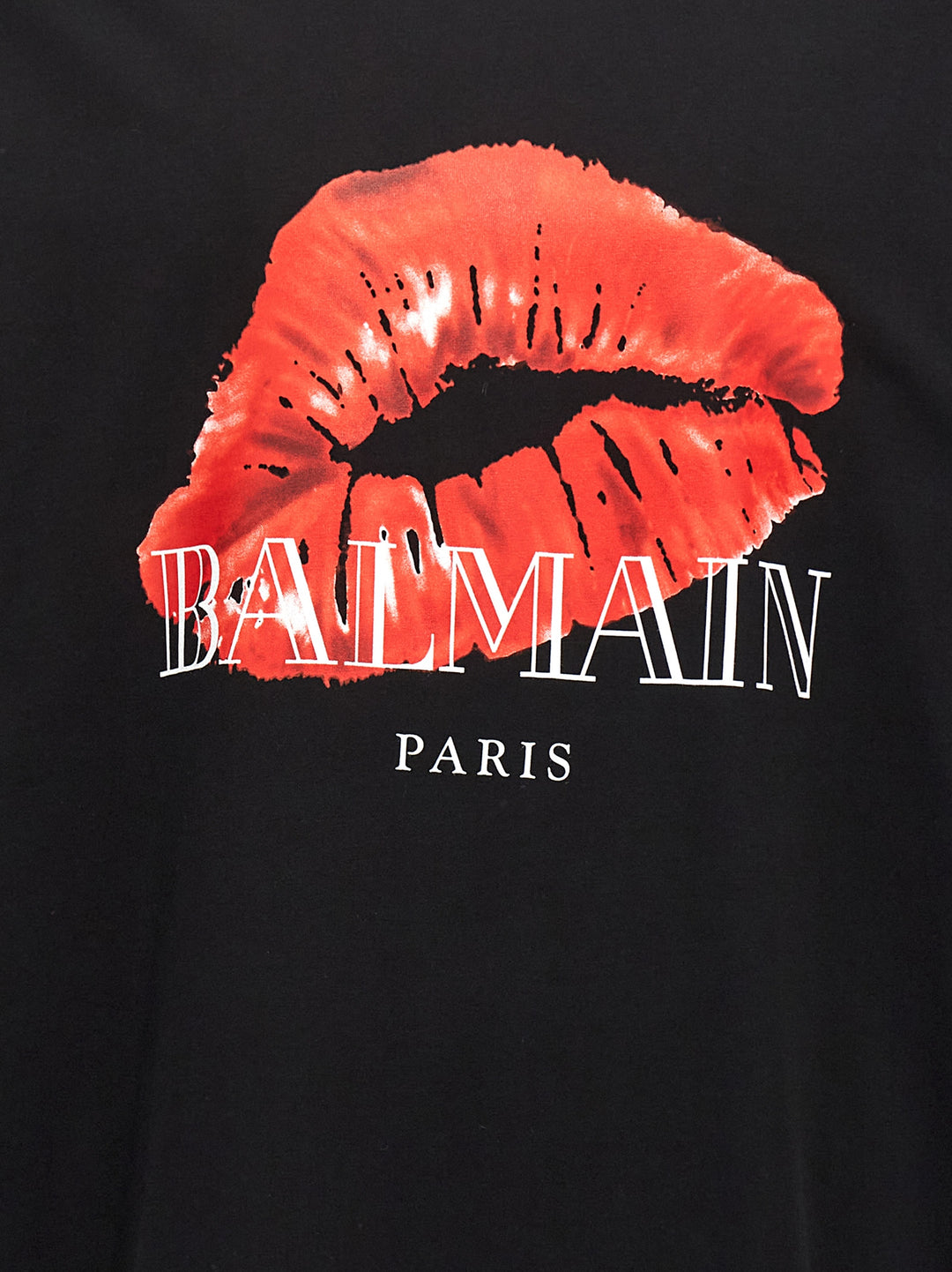 Balmain Kiss T-Shirt Black