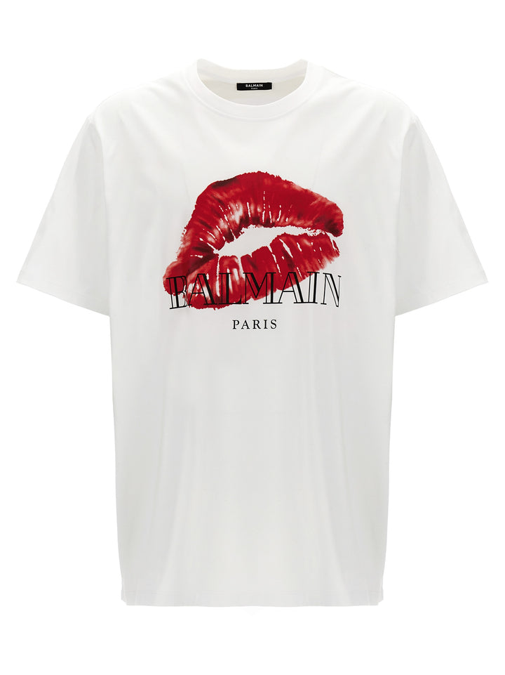 Balmain Kiss T-Shirt White