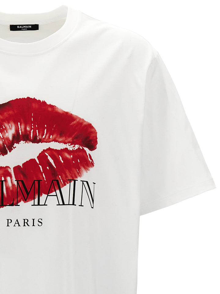 Balmain Kiss T-Shirt White