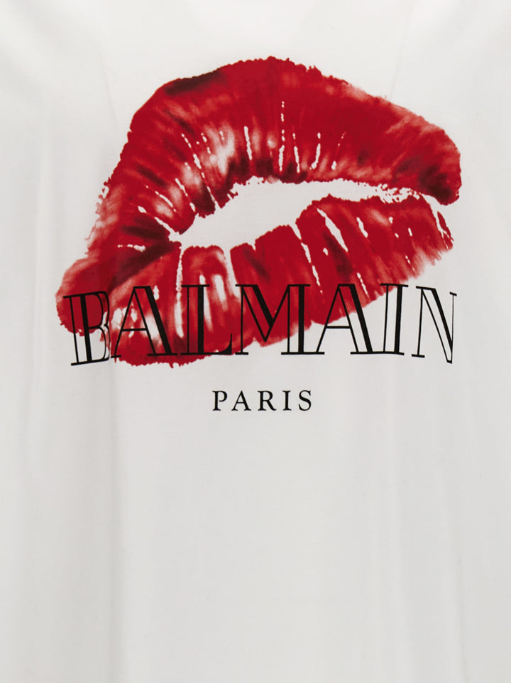 Balmain Kiss T-Shirt White