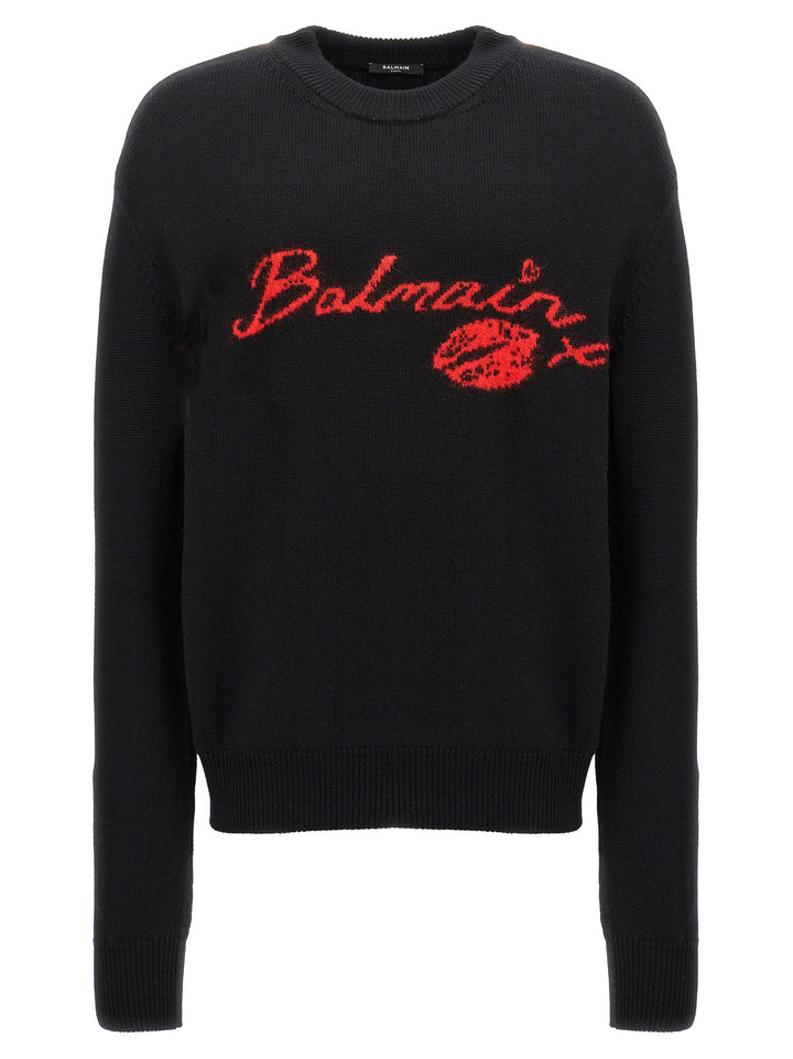 Balmain Kiss Sweater, Cardigans Black