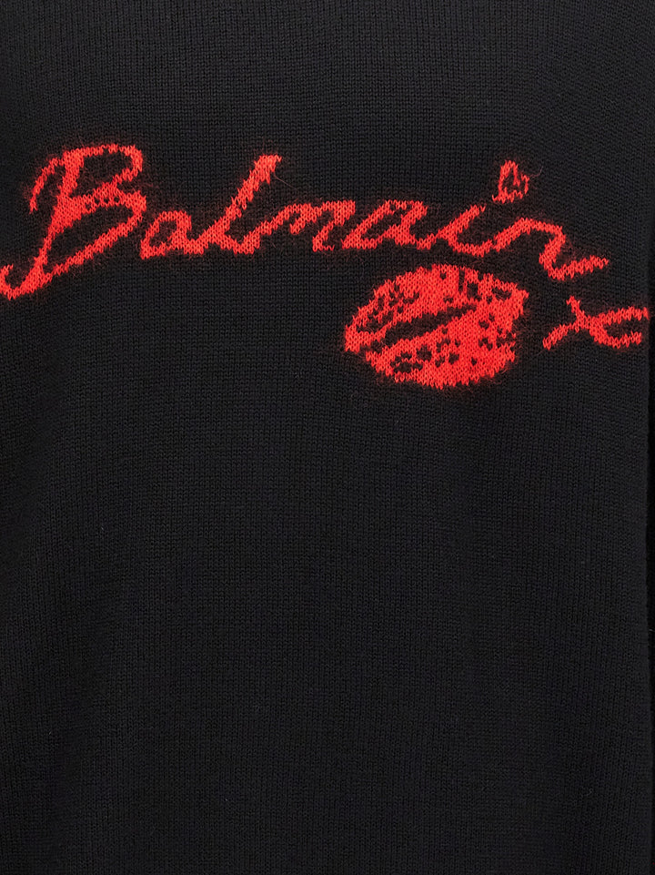 Balmain Kiss Sweater, Cardigans Black