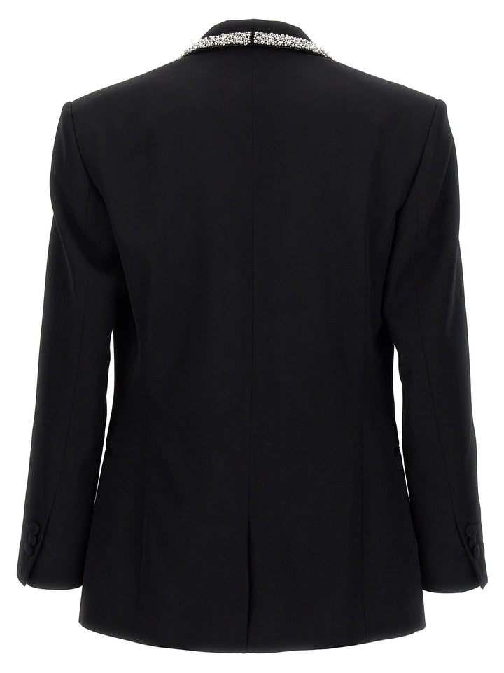 Strass Piping Blazer Black