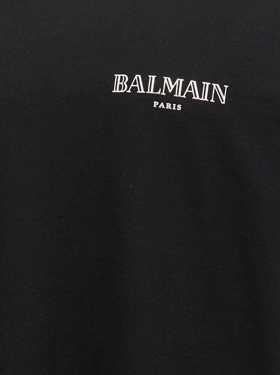 Silver Balmain Vintage T-Shirt Black