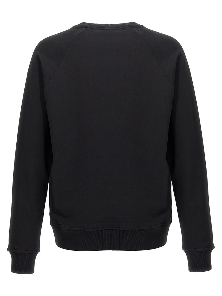 Flocked Logo Sweatshirt Black