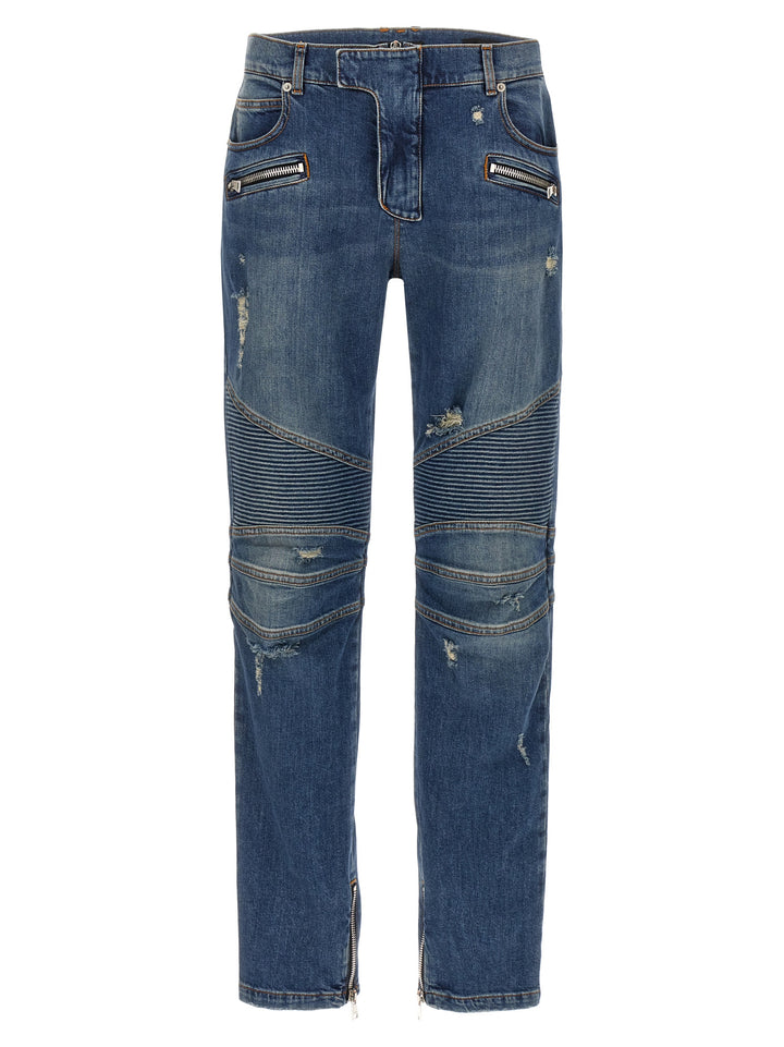 Biker Jeans Blue