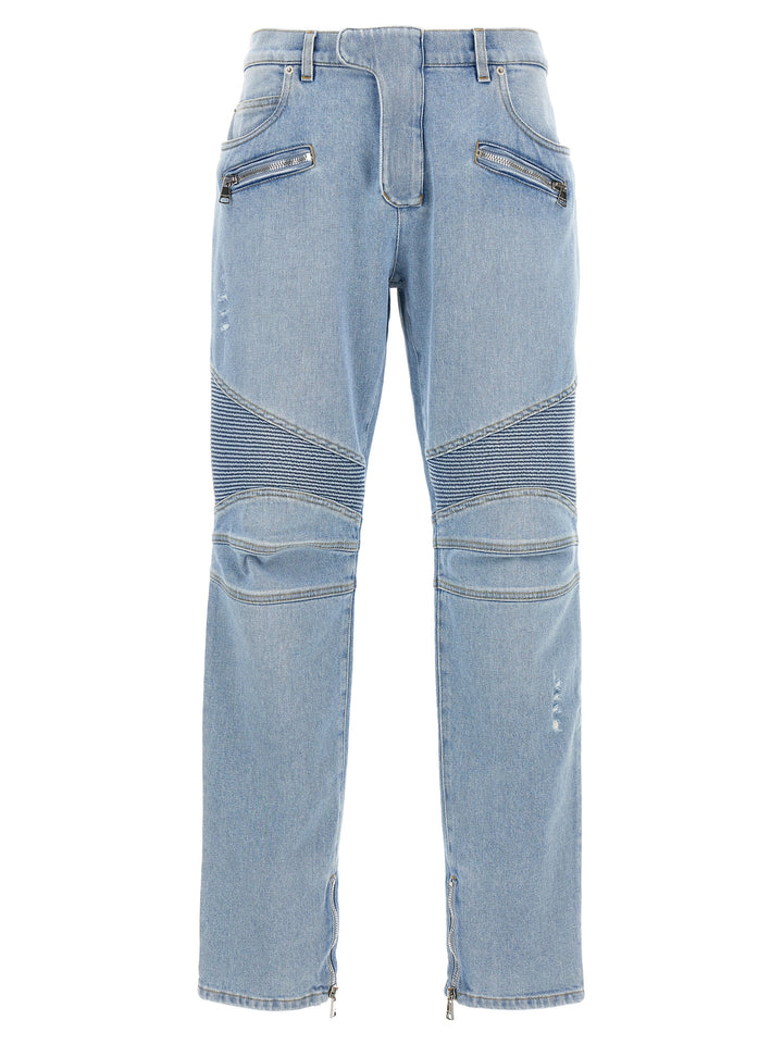 Biker Jeans Light Blue