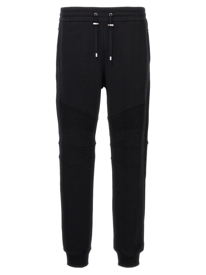 Ribbed Pants White/Black