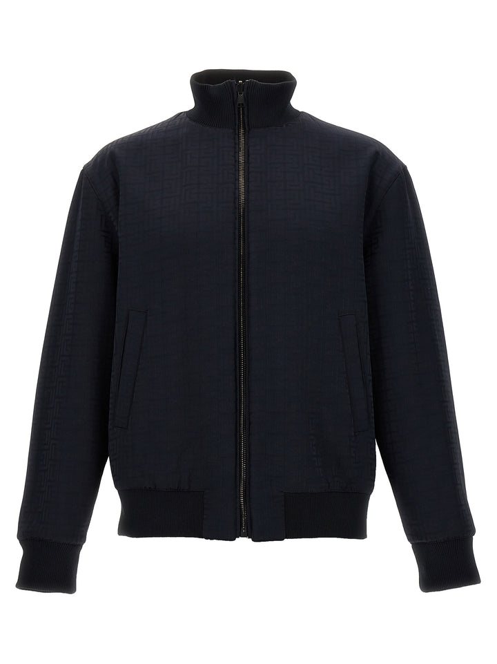 Monogram Casual Jackets, Parka Blue