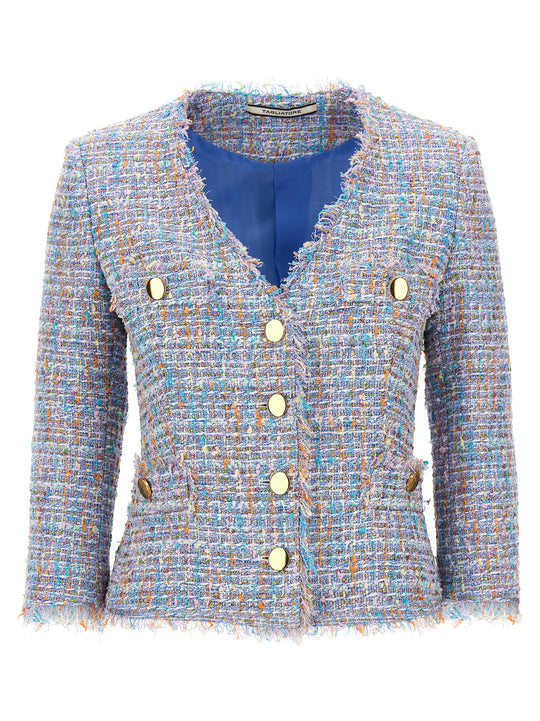 Tweed Blazer Blazers Multicolor