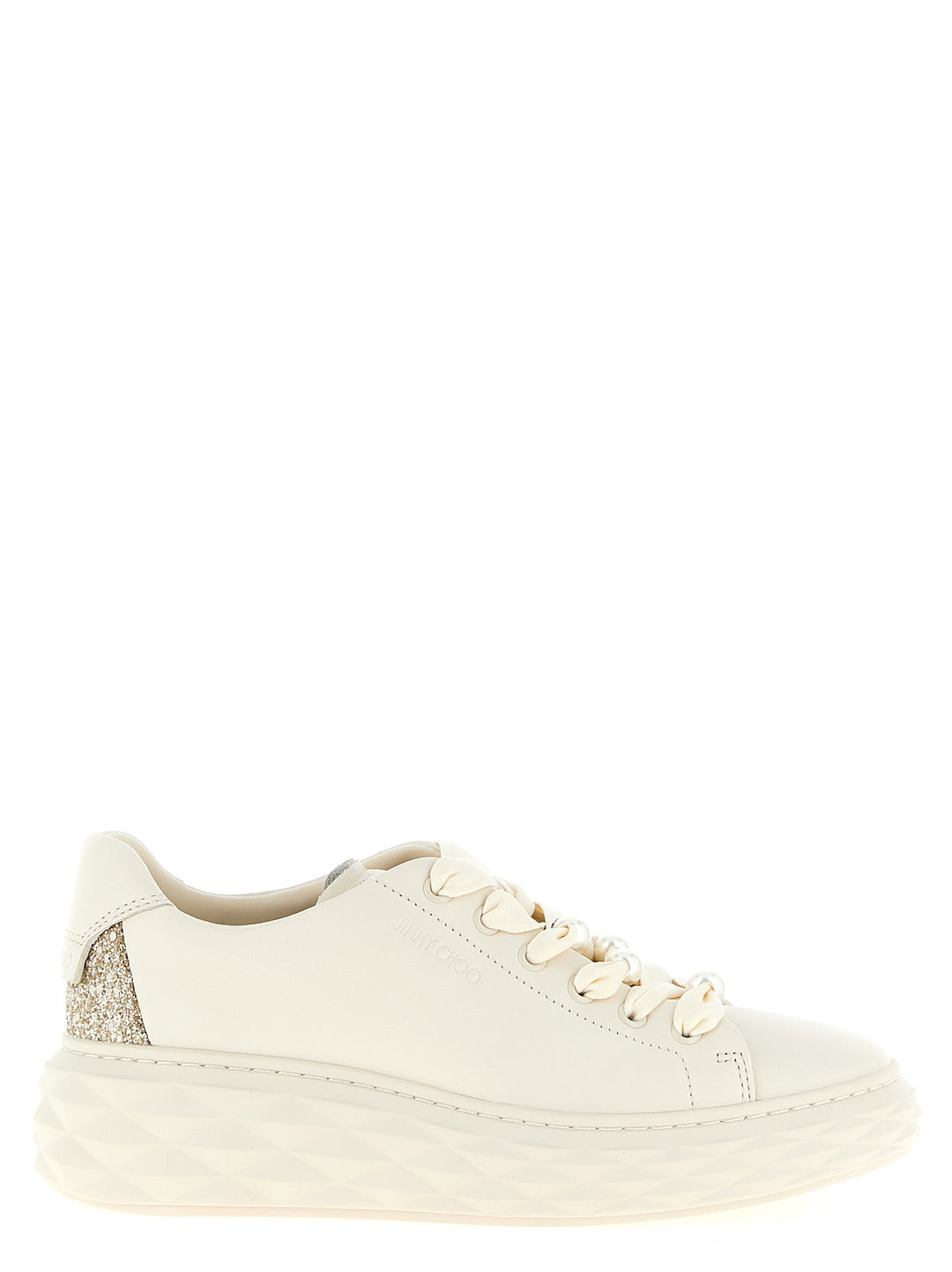 Jimmy Choo Diamond Light Maxi Sneakers - White | 2f1f800f5ff68dc59d6904788469788e2ba685a2