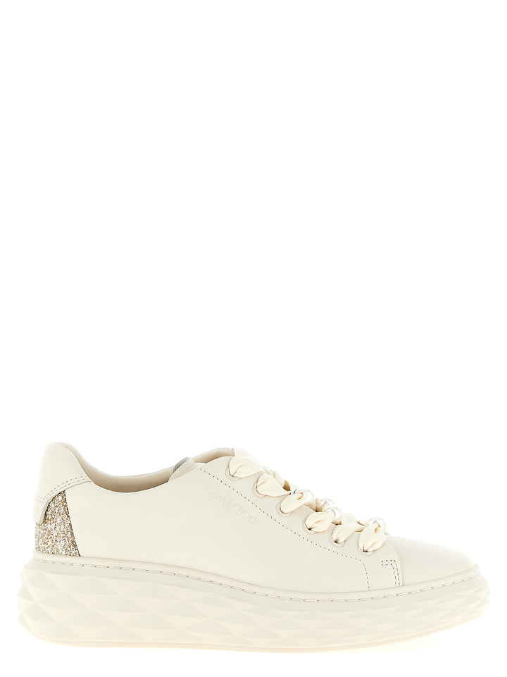 Jimmy Choo Diamond Light Maxi Sneakers - White | 2f1f800f5ff68dc59d6904788469788e2ba685a2