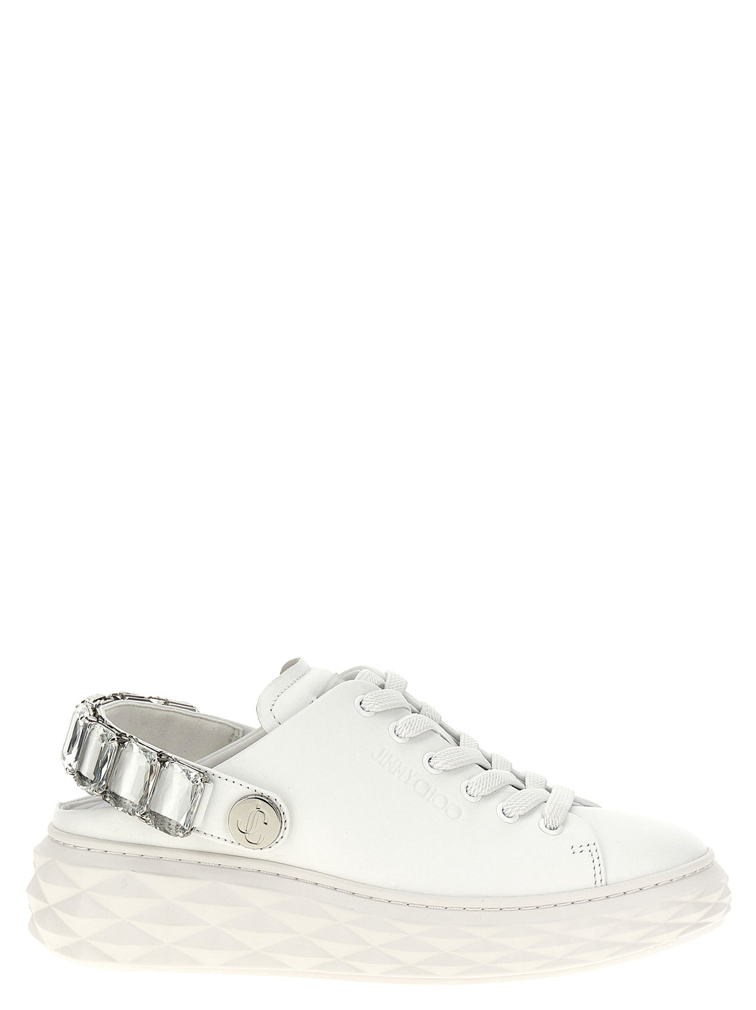 Diamond Sling Sneakers White