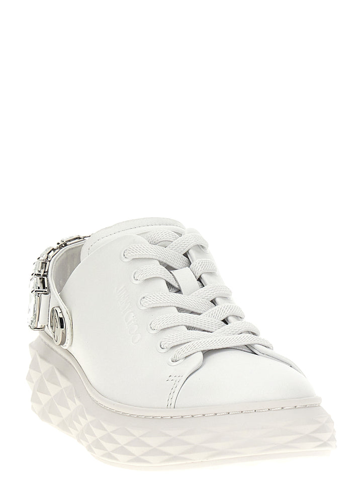 Diamond Sling Sneakers White